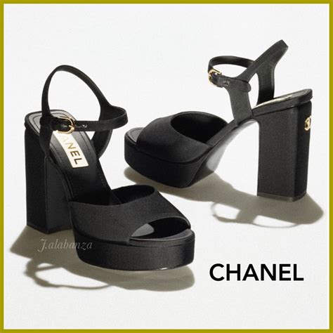 chanel heel sandal|Chanel wedge sandals 2022.